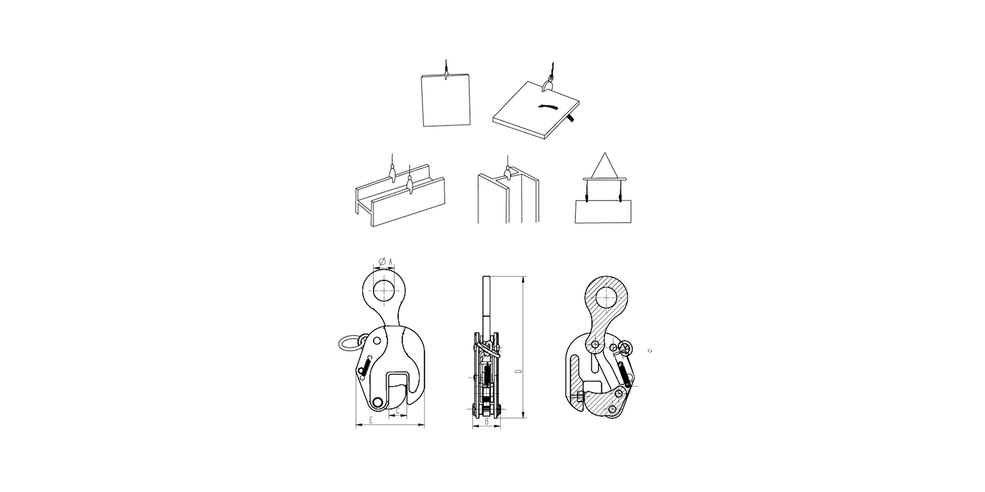 CDH型豎吊起重鉗細(xì)節(jié)